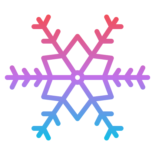 Snowflake Iconixar Gradient icon