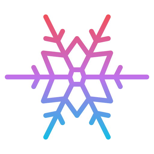 fiocco di neve Iconixar Gradient icona