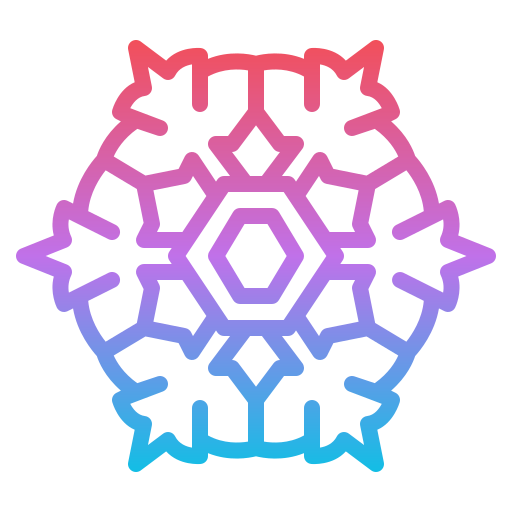 Snowflake Iconixar Gradient icon