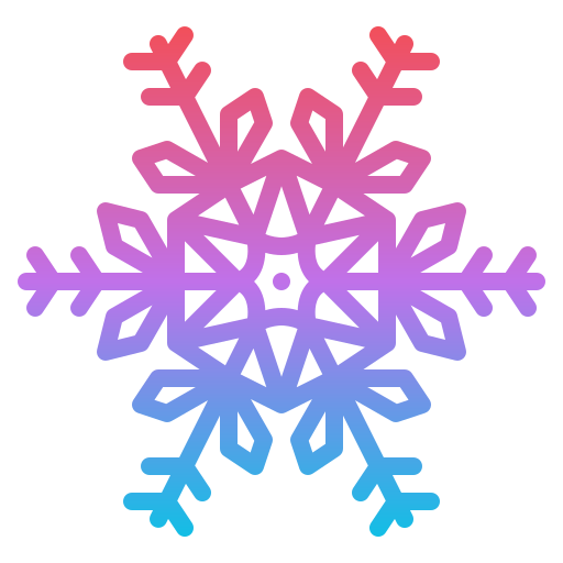 copo de nieve Iconixar Gradient icono