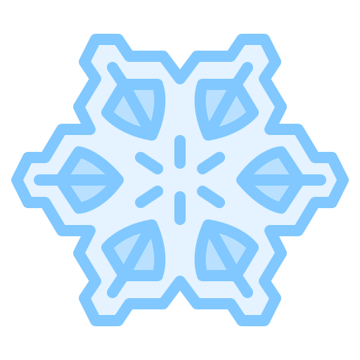 płatek śniegu Iconixar Lineal Color ikona