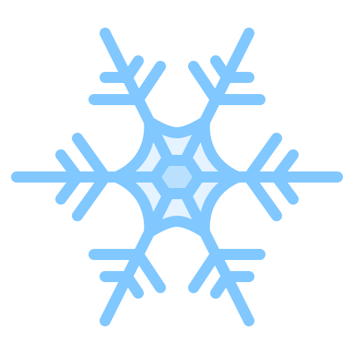 Snowflake Iconixar Lineal Color icon