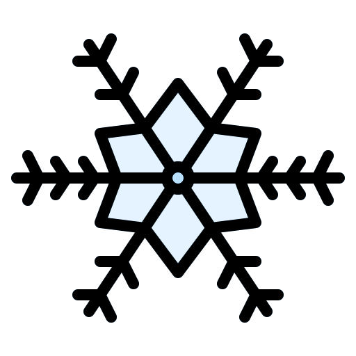 Snowflake Iconixar Lineal Color icon