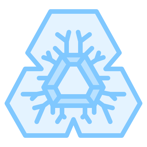 Snowflake Iconixar Lineal Color icon