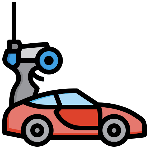 samochód zabawka Generic Outline Color ikona