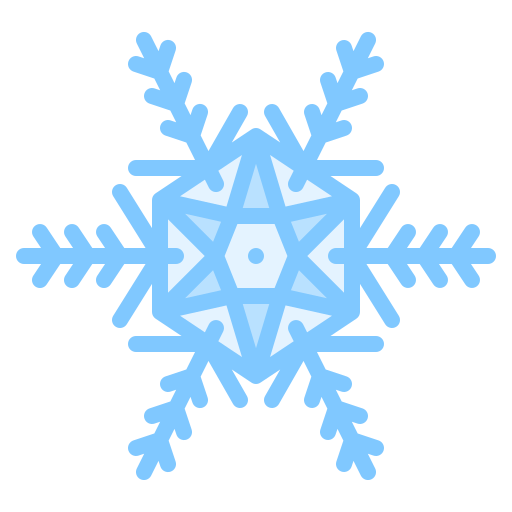 Snowflake Iconixar Lineal Color icon