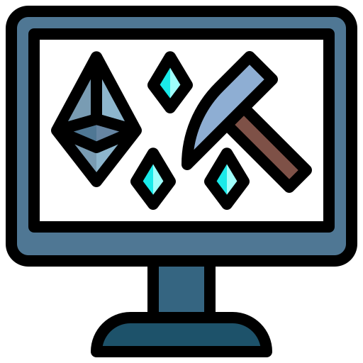 Ethereum mining Generic Outline Color icon