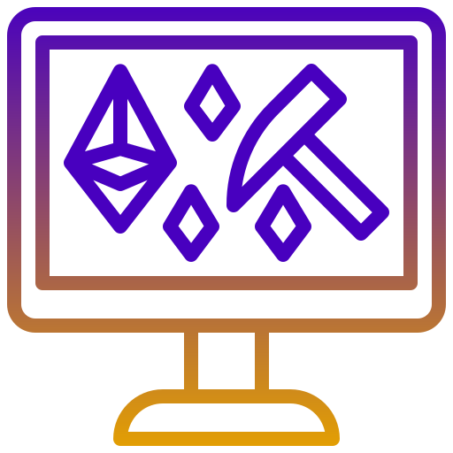 mineração de ethereum Generic Gradient Ícone