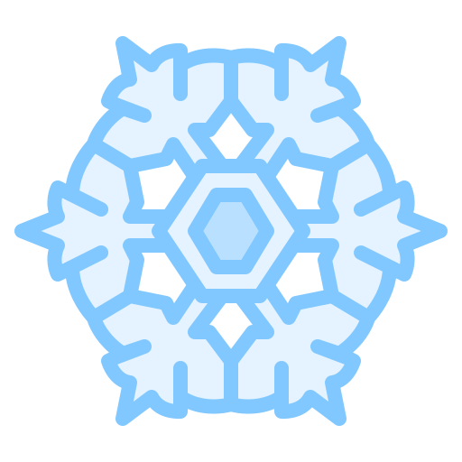 Snowflake Iconixar Lineal Color icon