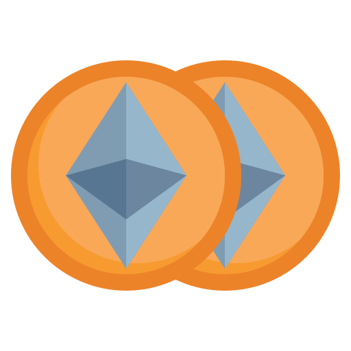 ethereum-münzen Generic Flat icon