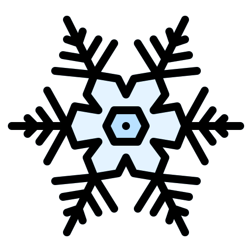 fiocco di neve Iconixar Lineal Color icona