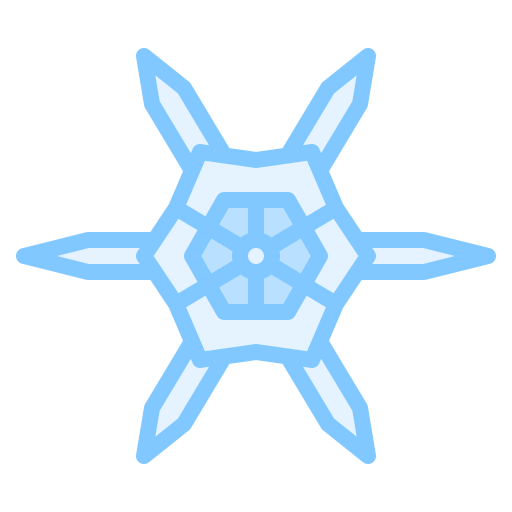 Snowflake Iconixar Lineal Color icon