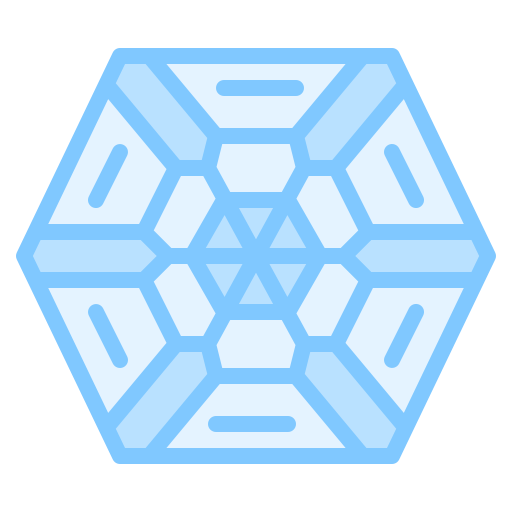 copo de nieve Iconixar Lineal Color icono