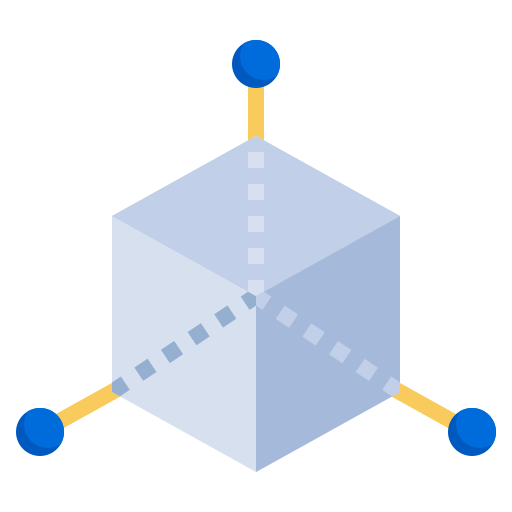 tridimensional Generic Flat icono