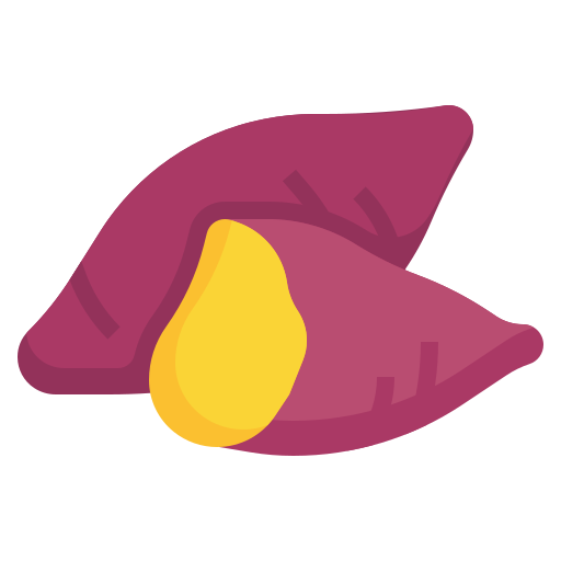 słodki ziemniak Generic Flat ikona