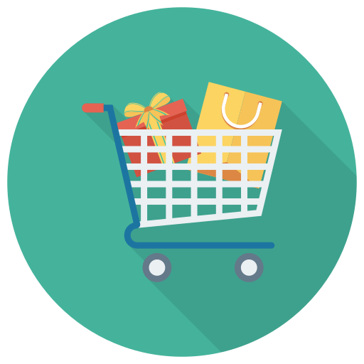 Shopping cart Dinosoft Circular icon