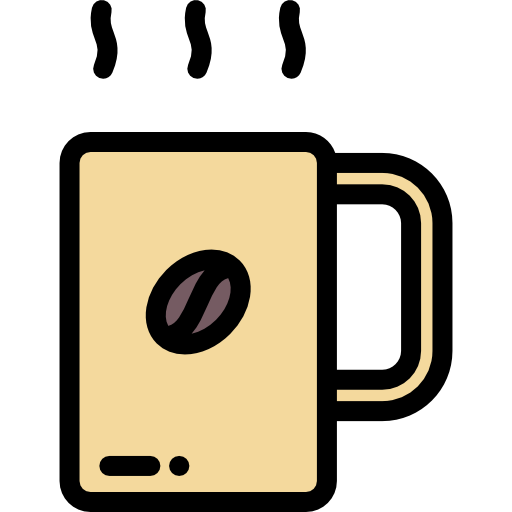 コーヒー Detailed Rounded Lineal color icon