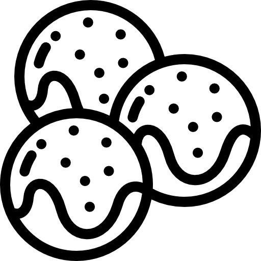 takoyaki Detailed Rounded Lineal icon