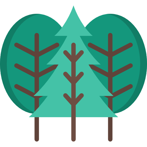 bomen Special Flat icoon