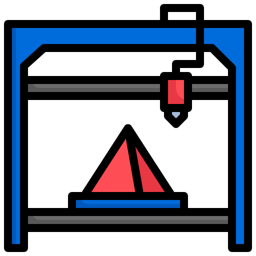 Printing Generic Outline Color icon