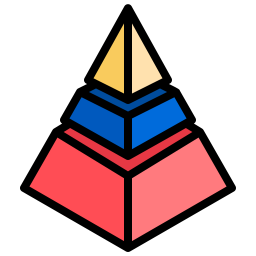 pyramide Generic Outline Color Icône