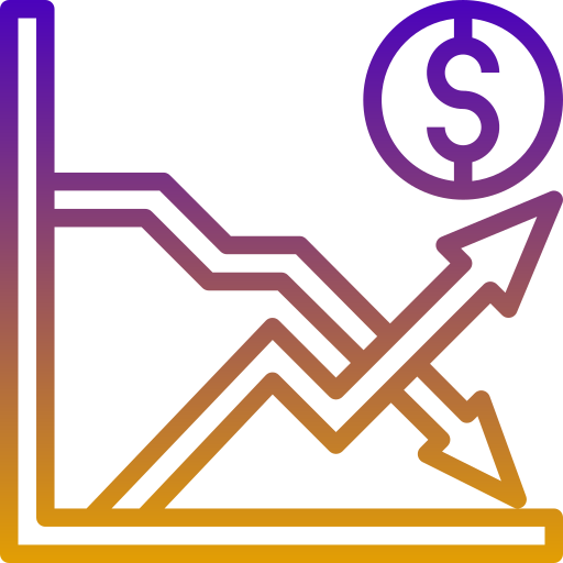 mercato azionario Generic Gradient icona