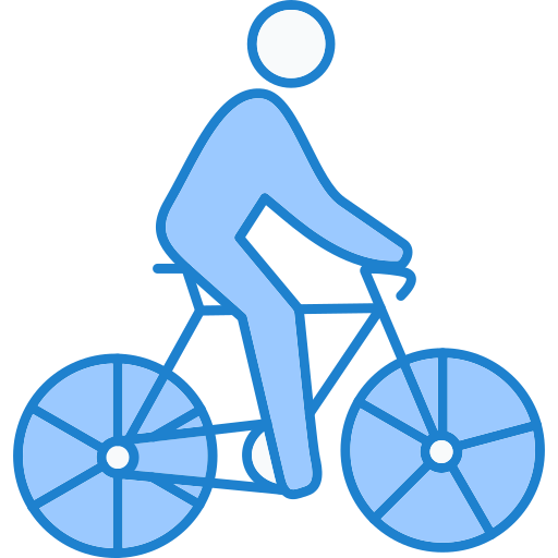 Катание на велосипеде Generic Blue иконка