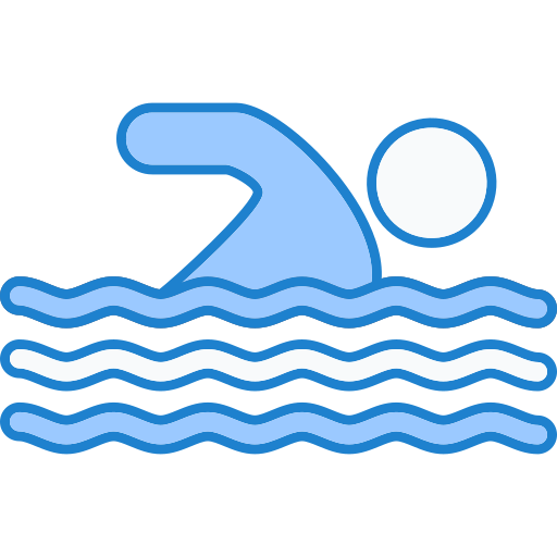 수영선수 Generic Blue icon