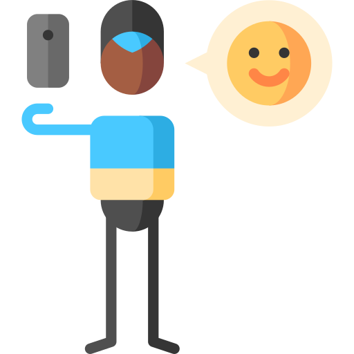 emoji Puppet Characters Flat icono