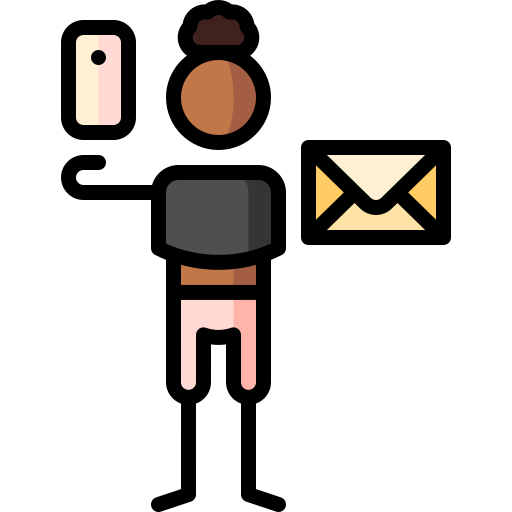 email Puppet Characters Lineal Color icon