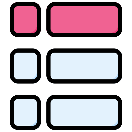 lista Generic Outline Color ikona