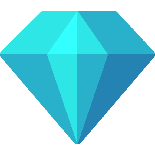 Diamond Basic Rounded Flat icon