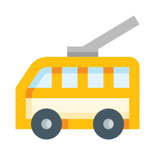 Trolleybus edt.im Lineal color icon