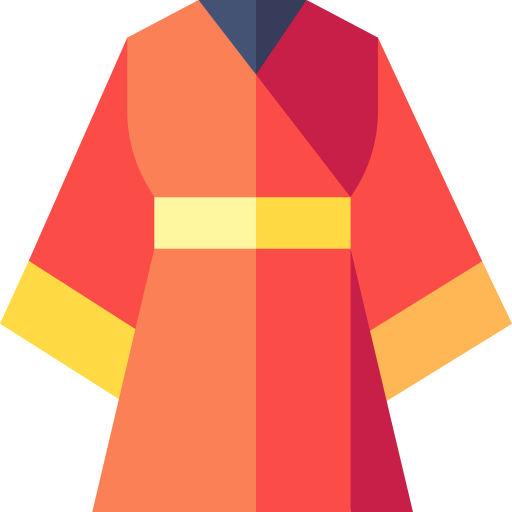 kimono Basic Straight Flat Icône