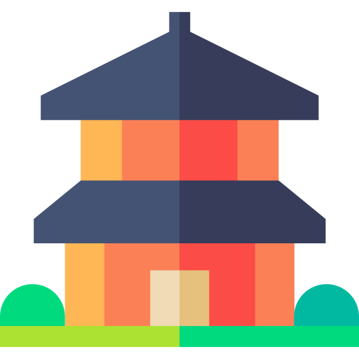 Pagoda Basic Straight Flat icon