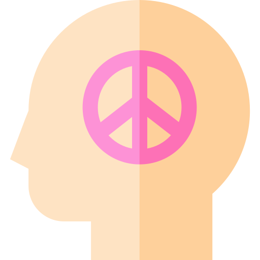 simbolo de paz Basic Straight Flat icono
