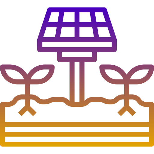ogniwo słoneczne Generic Gradient ikona