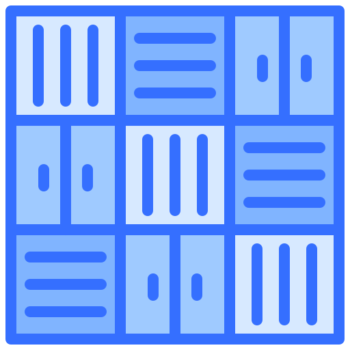 Containers Coloring Blue icon