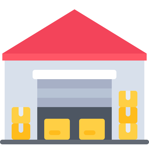 Warehouse Coloring Flat icon