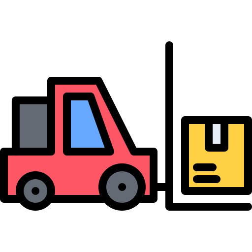 Forklift Coloring Color icon