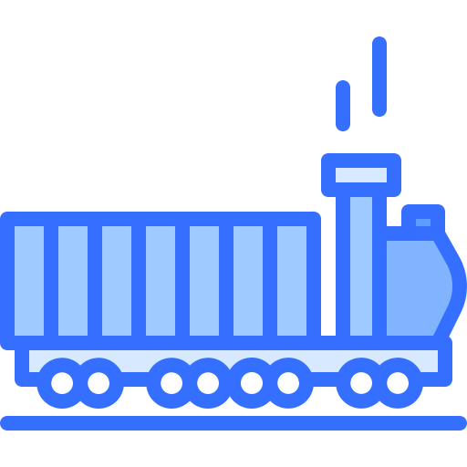 Train Coloring Blue icon