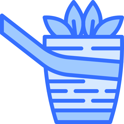 pot Coloring Blue Icône