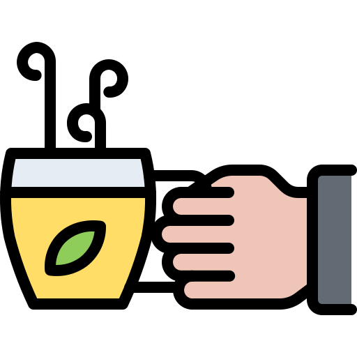 taza de té Coloring Color icono