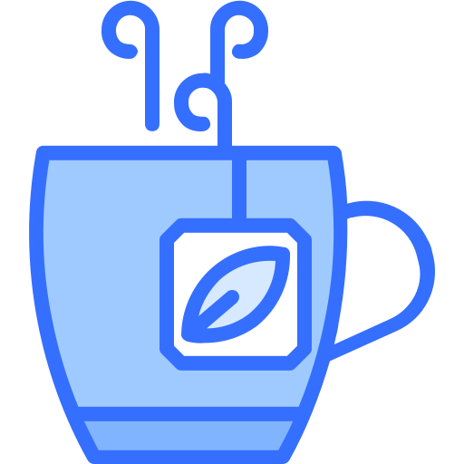 tasse à thé Coloring Blue Icône