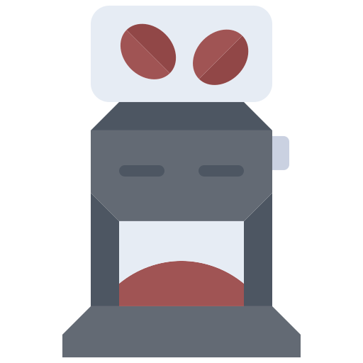 Coffee grinder Coloring Flat icon