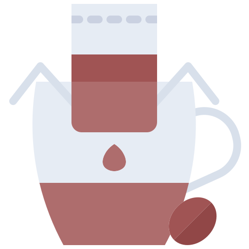 koffiekop Coloring Flat icoon