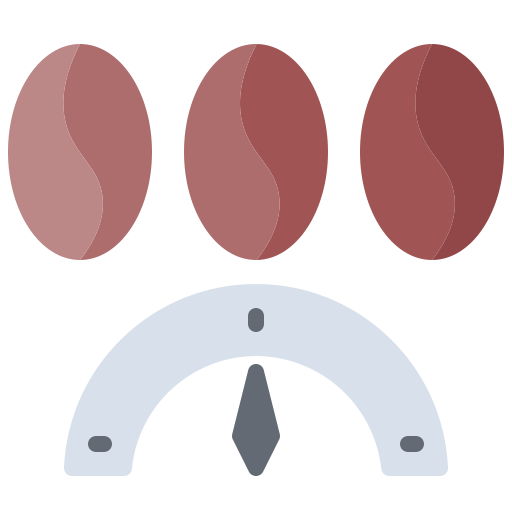 Coffee bean Coloring Flat icon