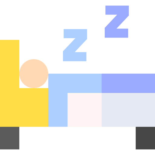 slapen Basic Straight Flat icoon