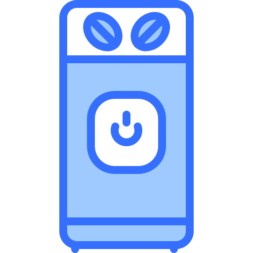 Coffee grinder Coloring Blue icon