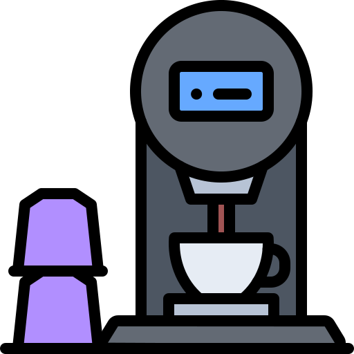 macchina per il caffè Coloring Color icona